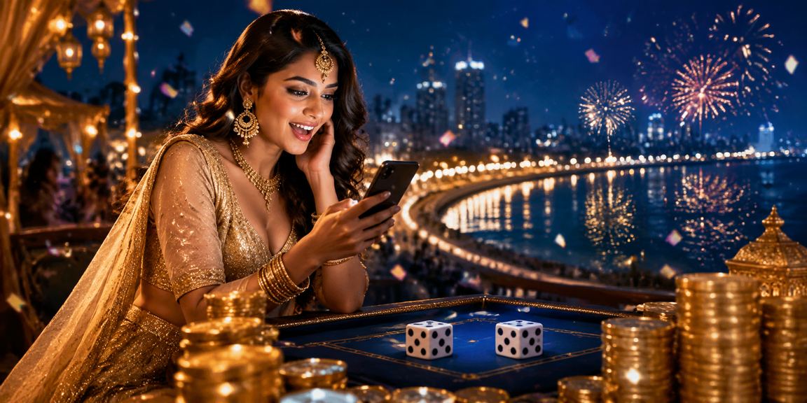 Mumbai entertainment district with casino game enthusiasts